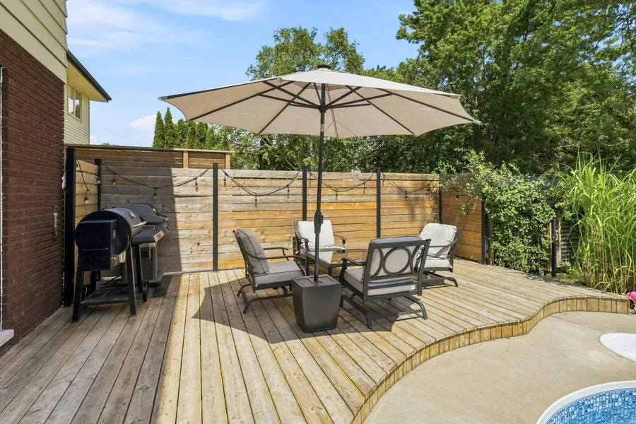 Deck Seating and BBQ — 36 Kensington Crescent, Belleville
