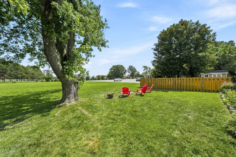 Yard Looking to Open Parkland — 36 Kensington Crescent, Belleville