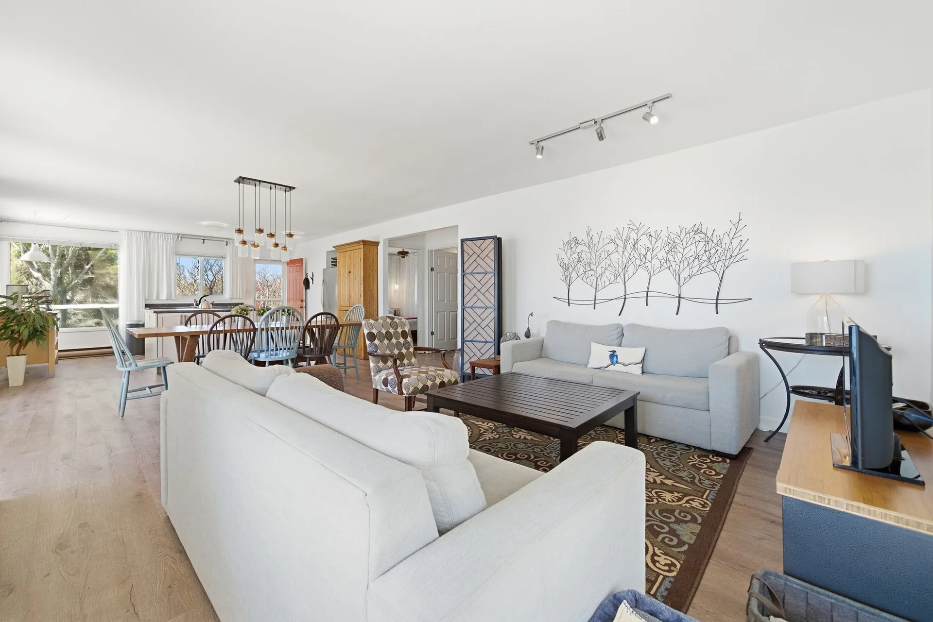 Kitchen interior at 86 Colliers Road waterfront cottage, South Bay, PEC