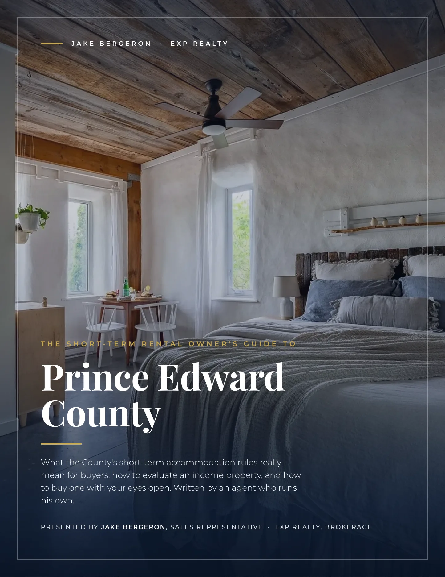 The Prince Edward County Short-Term Rental Guide, cover